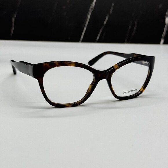 NEW BALENCIAGA BB0213O 002 CAT EYE HAVANA WOMEN EYEGLASSES BALENCIAGA - Picture 4 of 9